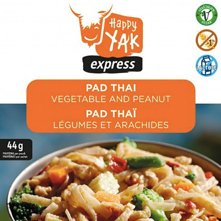 Pad thaï aux légumes et cacahuètes